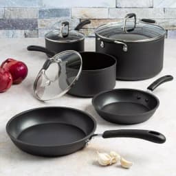 Ecolution Symphony 8-Piece Aluminum Nonstick Cookware Set with Hydrolon PFOA-Free Coating, Slate thumbnail 2