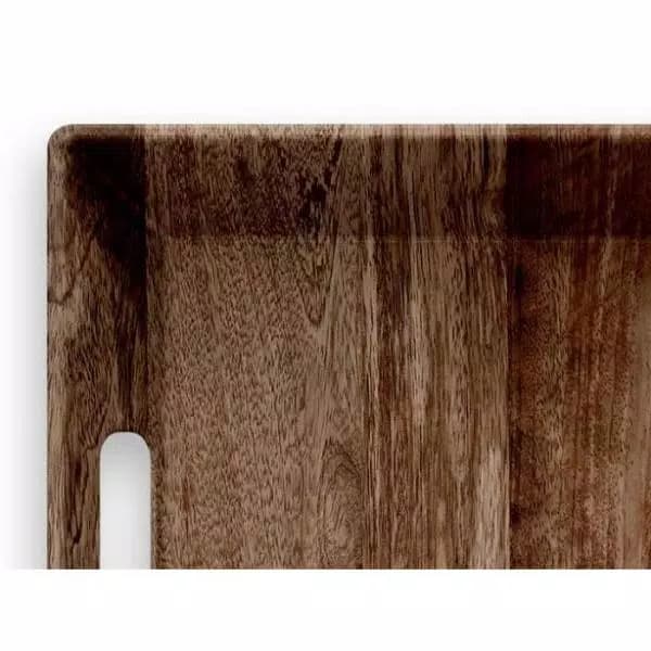 Unbranded Amazon Floral Melamine Rectangular Serving Tray with Handles