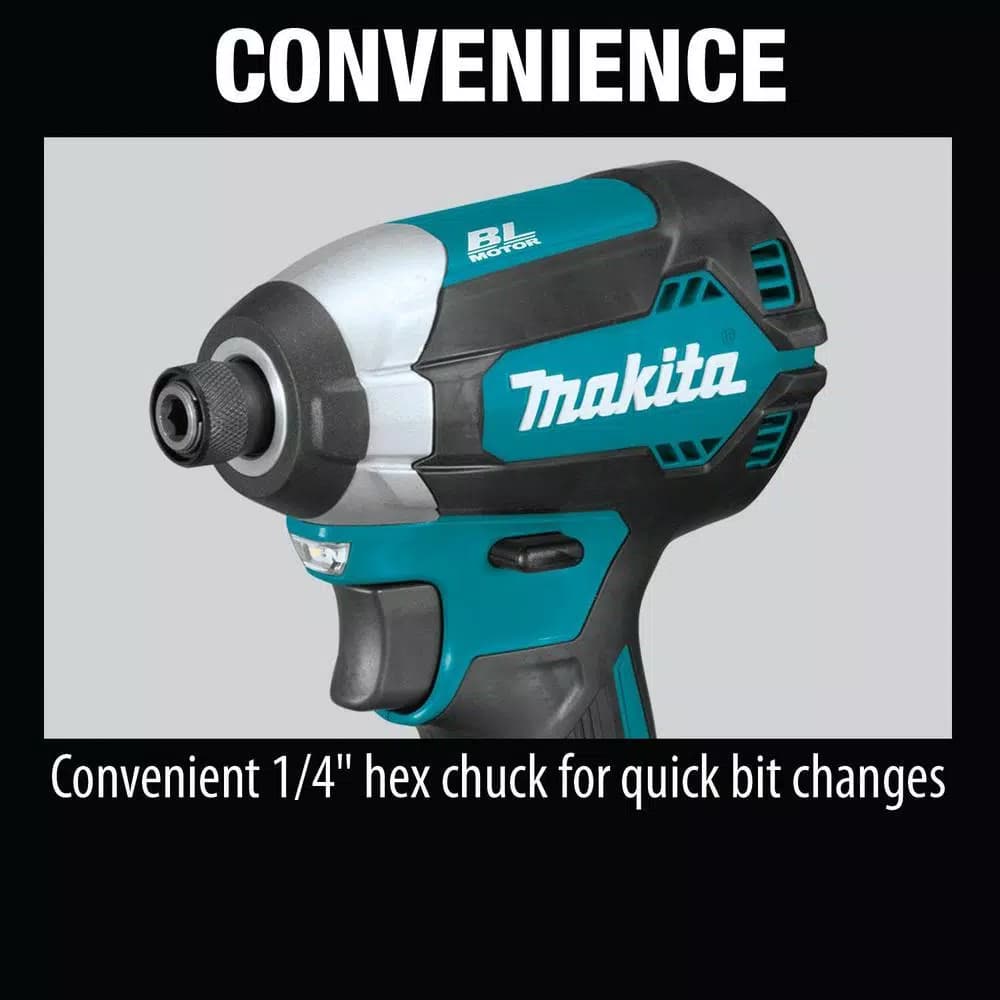 Makita 18V LXT Brushless Cordless 2-Piece Combo Kit with 3.0Ah Batteries, Drill/Driver and Impact Driver