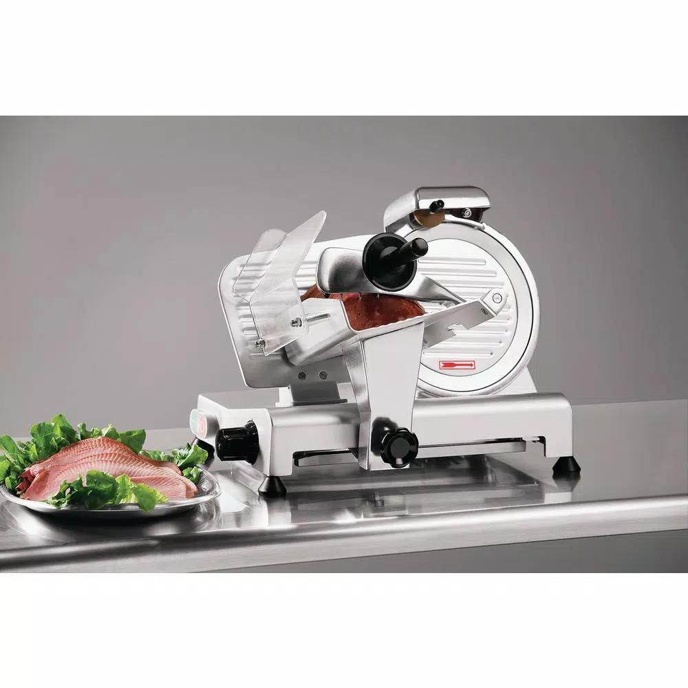 LEM Commercial 180W Stainless Steel Electric Meat Slicer, 10-inch Blade