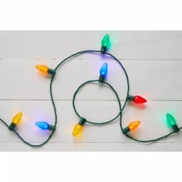 Home Accents Holiday 50 Light Super Bright C9 LED Multi-Color Smooth Constant On Light String (Set of 2) thumbnail 2