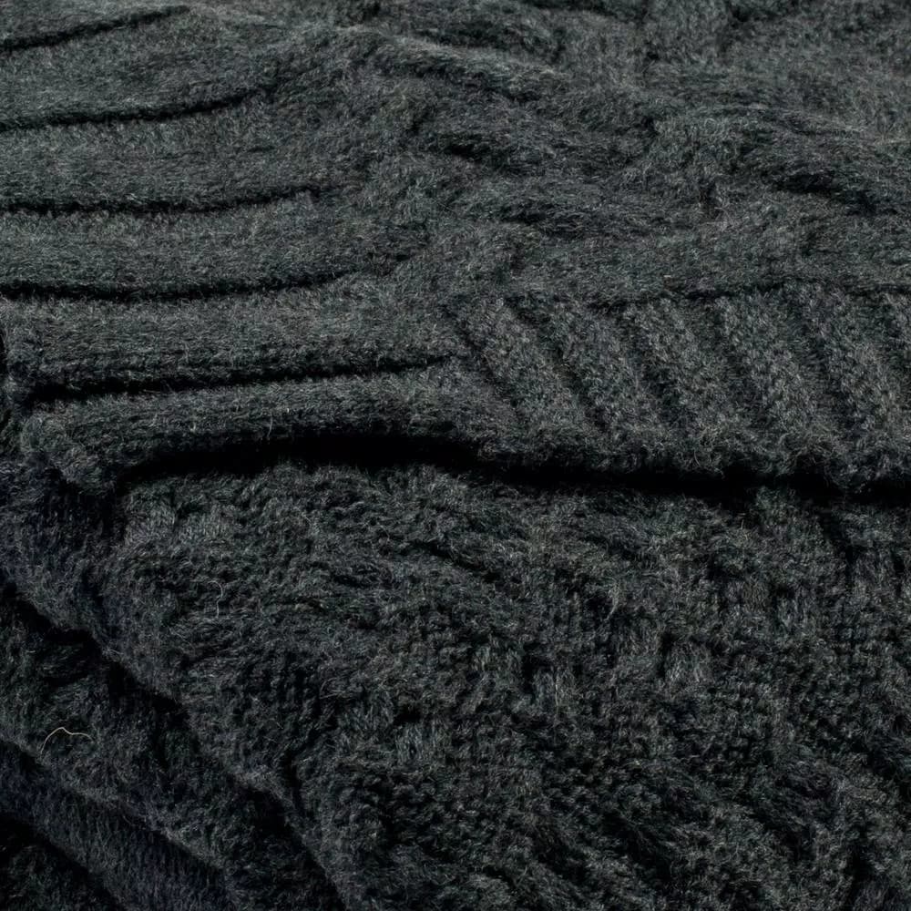 Safavieh Affinity Dark Grey Cable Knit Cotton Throw Blanket, 50 x 60 in.