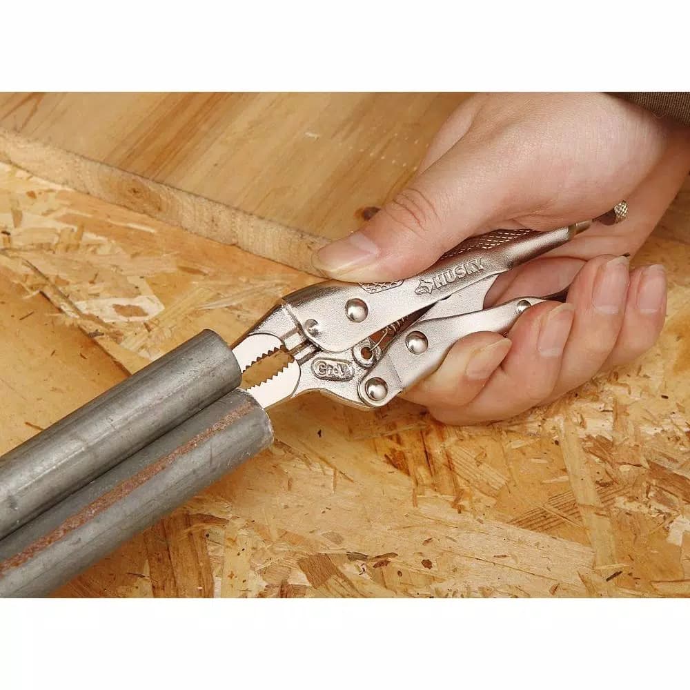 Husky 6.5 in. Long Nose Locking Pliers