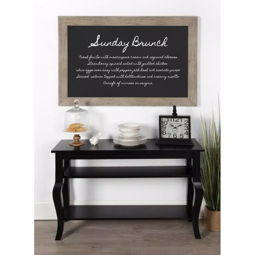 DesignOvation Beatrice Decorative Framed Magnetic Chalkboard Memo Board for Home and Office