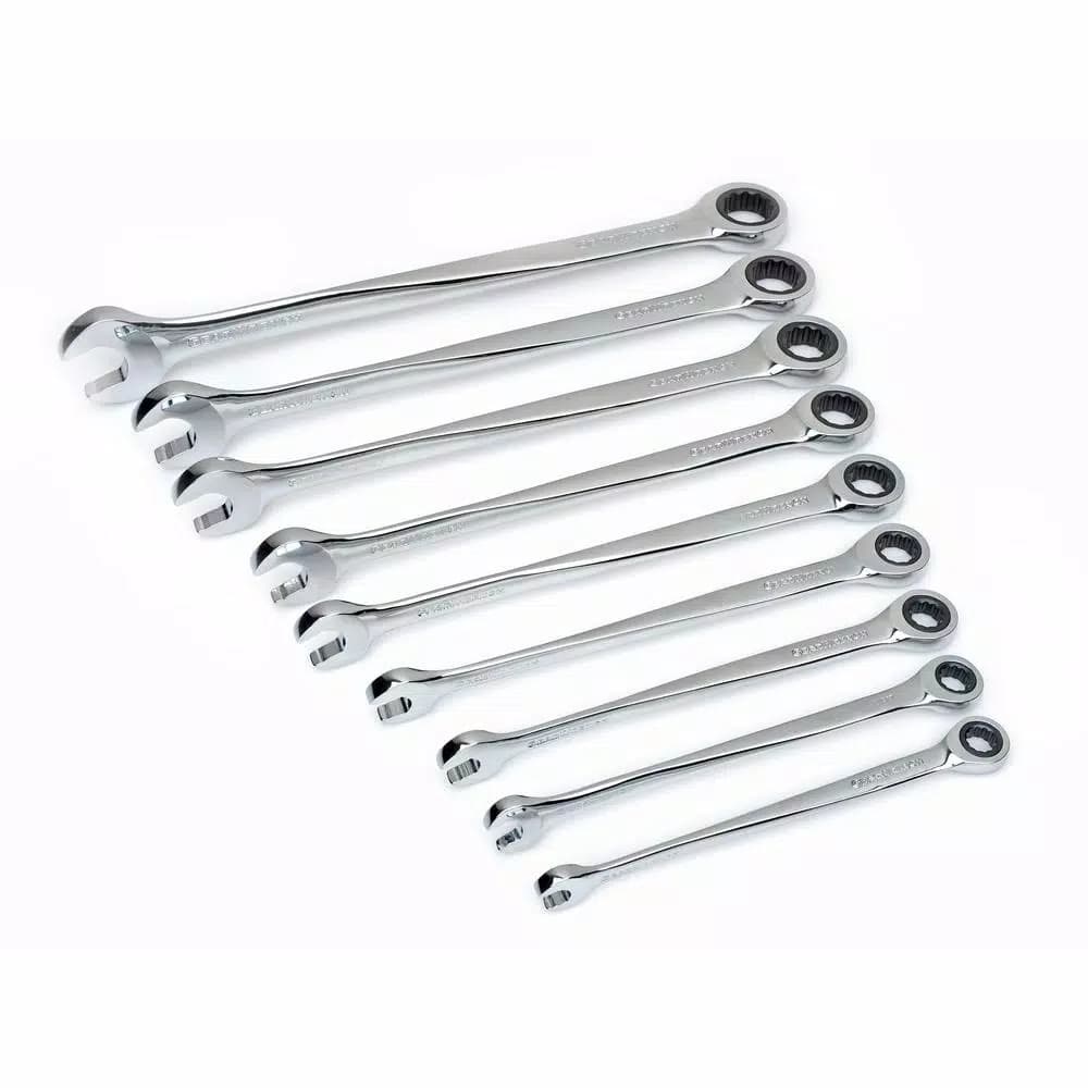 GearWrench 9-Piece SAE X-Beam Ratcheting Wrench Set