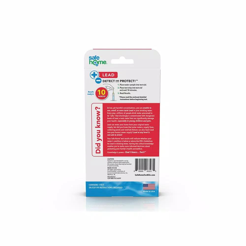 Safe Home DIY Lead in Drinking Water Test Kit