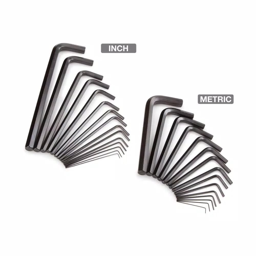 TEKTON 30-Piece Hex Key Wrench Set, 0.028-3/8 in. and 0.7-10 mm SAE/Metric