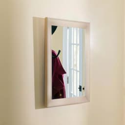 Home Basics Gold Rectangle Novelty Wall Mirror with Wooden Frame, 18 in. H thumbnail 2