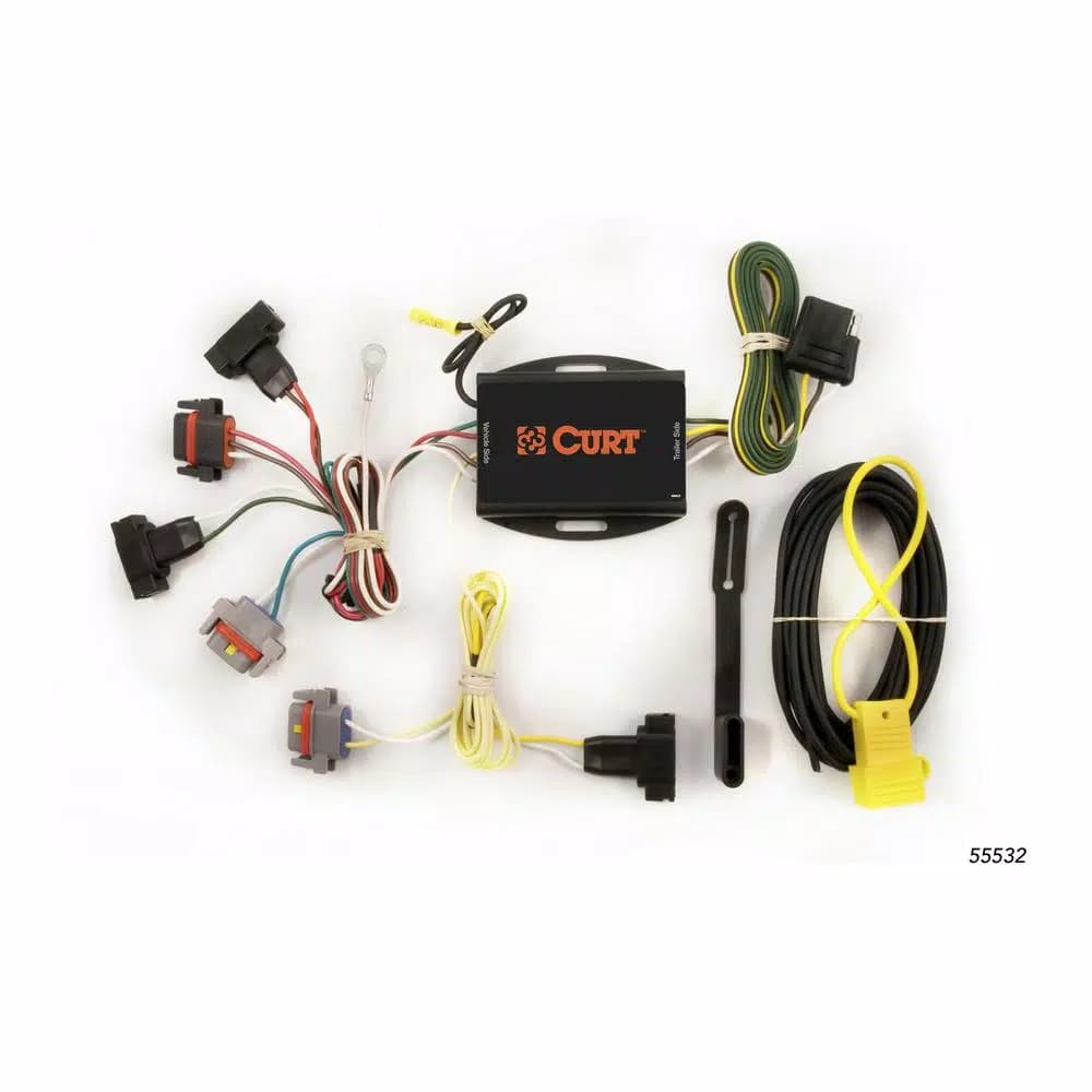 CURT Custom Vehicle-Trailer Wiring Harness for Chrysler PT Cruiser, 4-Way Flat Output