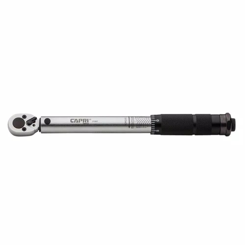 Capri Tools 1/4 in. Drive Torque Wrench, 50 to 245 in. lbs.
