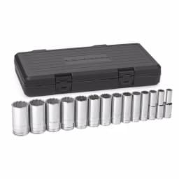 GearWrench 1/2 in. Drive SAE Deep Socket Set, 14-Piece thumbnail 2