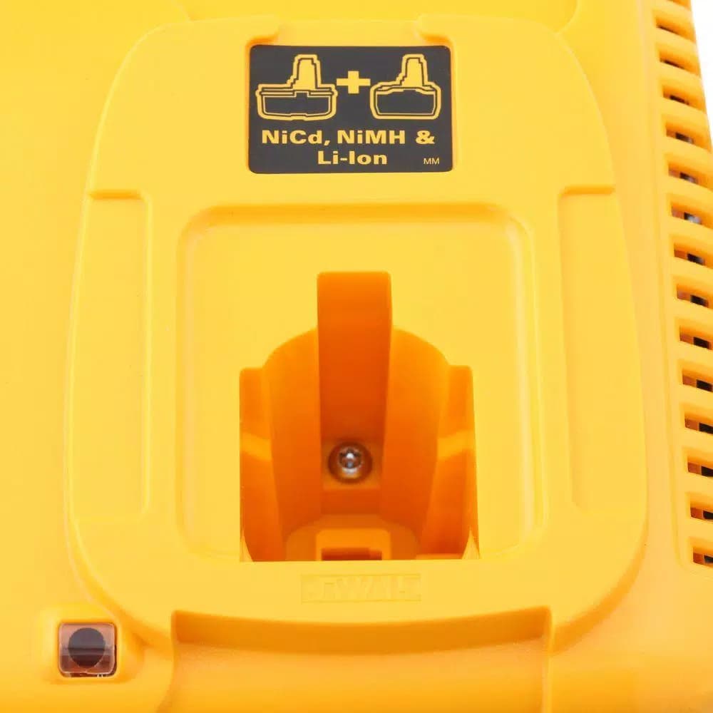 DEWALT Dual Port 1-Hour Battery Charger for 7.2V to 18V NiCd, NiMH, and Lithium-Ion Batteries