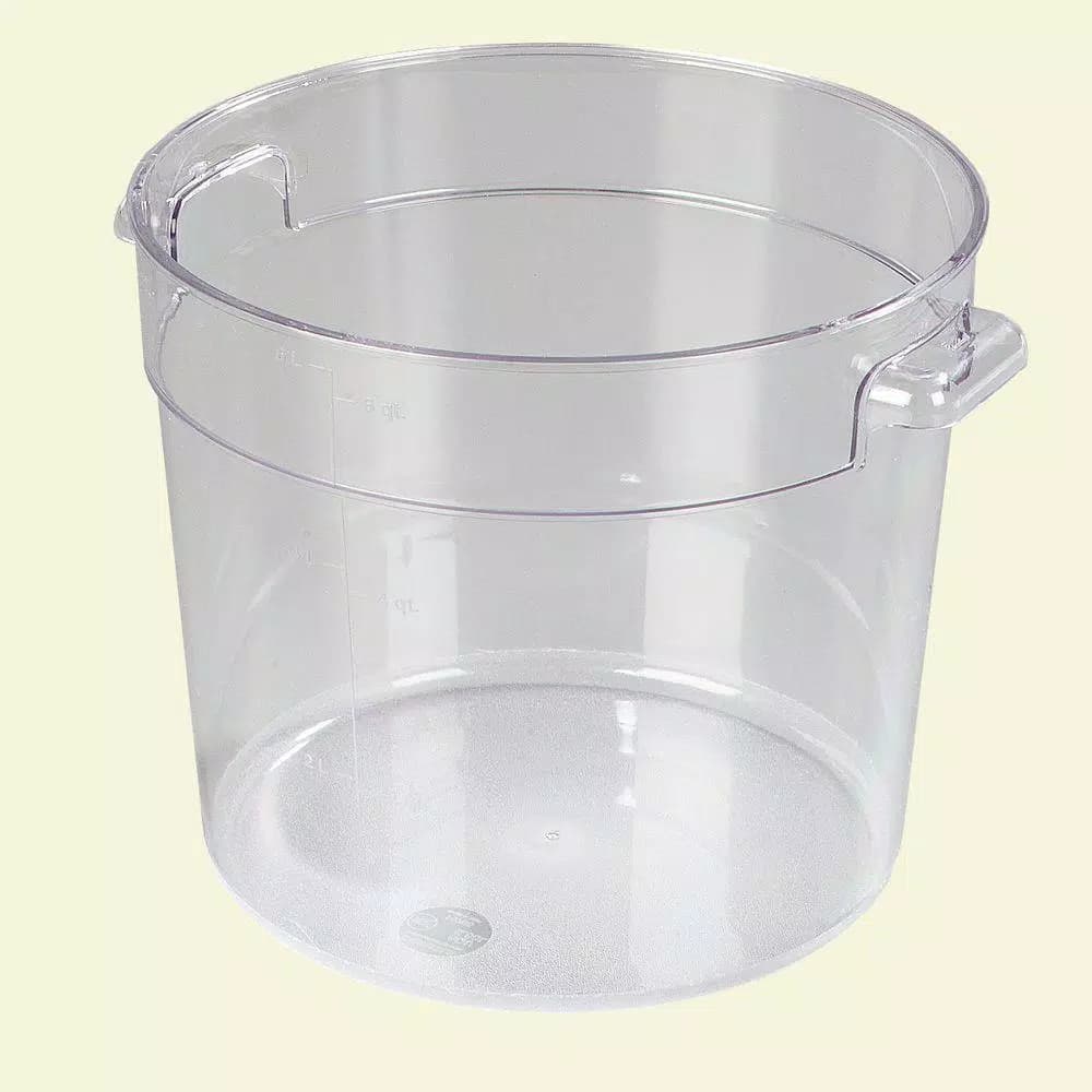 Carlisle StorPlus 6 Qt. Clear Polycarbonate Round Food Storage Containers, Case of 12