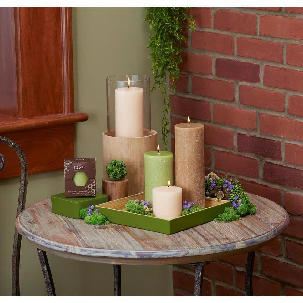 ROOT CANDLES A.I. Root Timberline Rust Pillar Candle, 3 in. x 9 in.