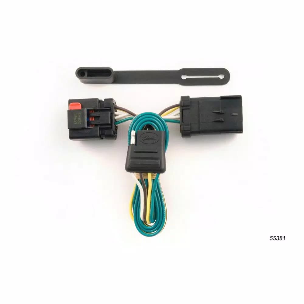 CURT Custom Vehicle-Trailer Wiring Harness, 4-Way Flat, T-Connector for Chrysler, Dodge, Jeep, Mitsubishi