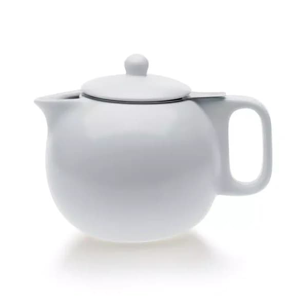 VIVA Scandinavia Jaimi 4.5-Cup Porcelain Teapot with Stainless Steel Filter, White