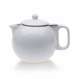 VIVA Scandinavia Jaimi 4.5-Cup Porcelain Teapot with Stainless Steel Filter, White thumbnail 1