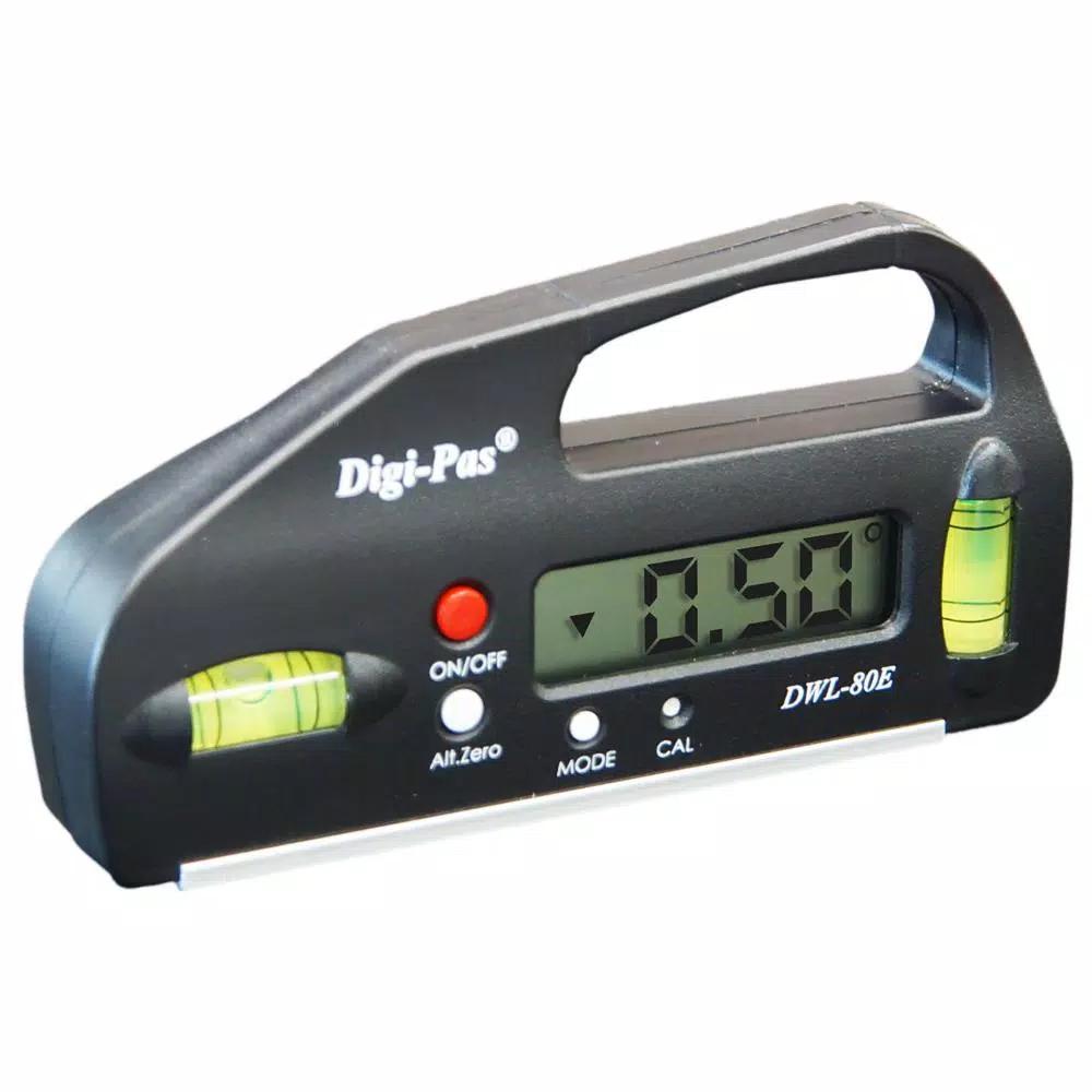 Digi-Pas DWL-80E 4 in. Pocket Digital Level and Electronic Angle Gauge Protractor
