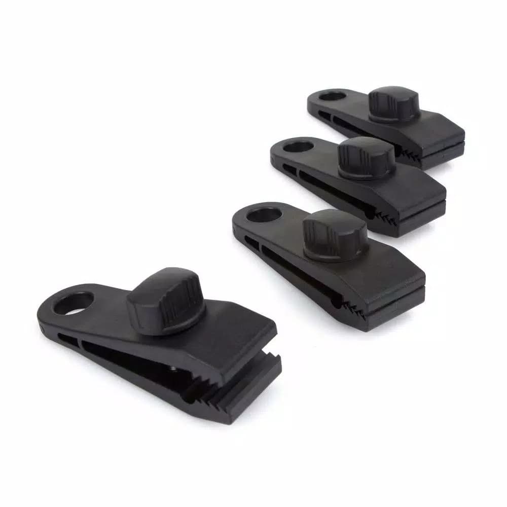 TEKTON Tarp Clips, 4-Piece Set for Securing Canopies and Covers