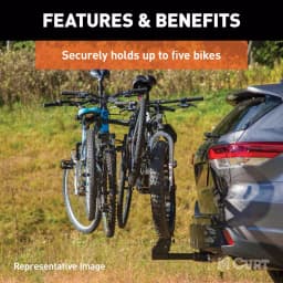 CURT Premium 5-Bike Hitch Mounted Bike Rack, 2-inch Receiver, 225 lb Capacity thumbnail 6