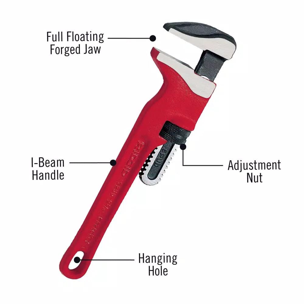 RIDGID 12 in. Adjustable Spud Wrench, 3/8 in. to 2-5/8 in. Pipe Capacity