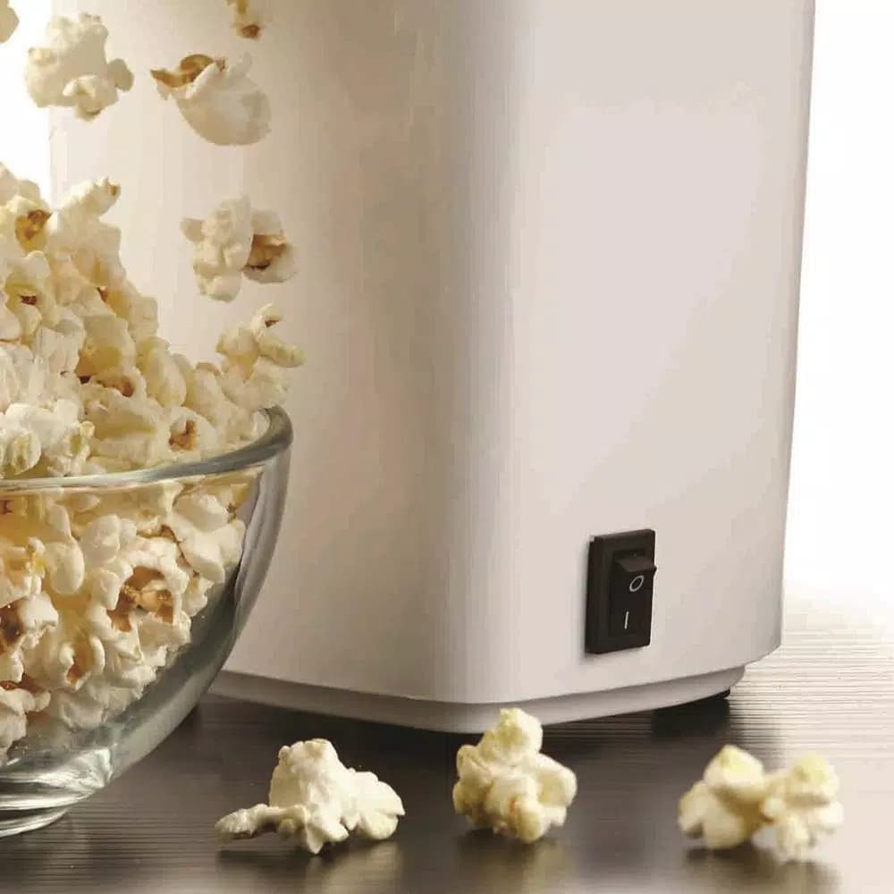 Brentwood Appliances PC-486W 1200W Hot Air Popcorn Maker, 8-Cup Capacity, White