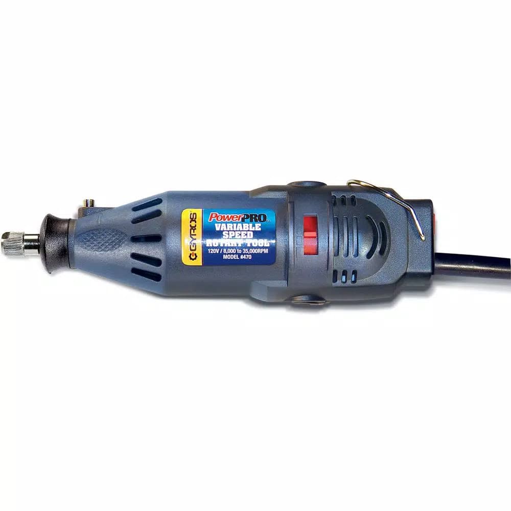 Gyros PowerPro Variable Speed Rotary Tool Kit with 85 Accessories