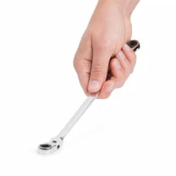 TEKTON 5/16 in. x 3/8 in. Extra Long Flex-Head Ratcheting Box End Wrench thumbnail 8