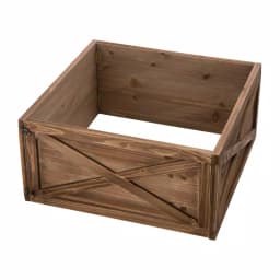 Glitzhome 22.09 in. Natural Wooden Tree Collar - Rustic Farmhouse Christmas Tree Box thumbnail 1