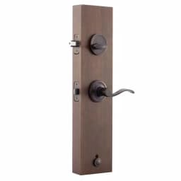Copper Creek Colonial Handleset with Waverlie Lever Trim, Tuscan Bronze thumbnail 4