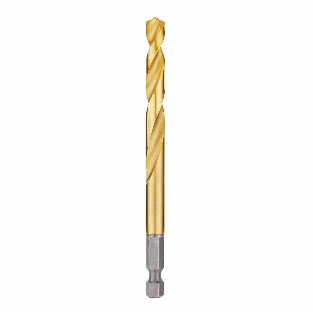 Milwaukee SHOCKWAVE 19/64 in. Titanium Twist Drill Bit with Red Helix