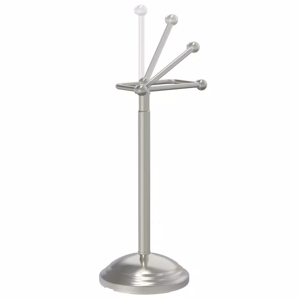 Delta Greenwich Telescoping Pivoting Freestanding Toilet Paper Holder, SpotShield Brushed Nickel