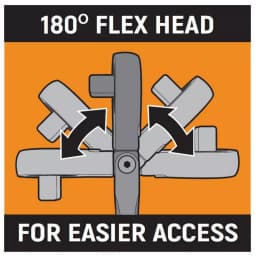 GearWrench 3/8 in. Drive 120XP Stubby Flex Head Teardrop Ratchet thumbnail 6