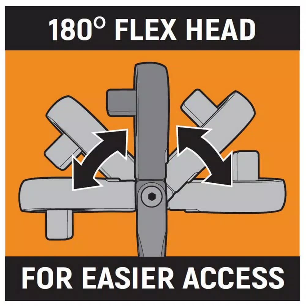 GearWrench 3/8 in. Drive 120XP Stubby Flex Head Teardrop Ratchet