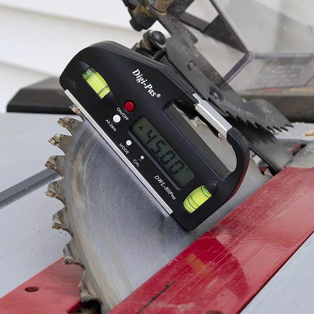 Digi-Pas DWL-80EPRO 4 in. Pocket Digital Level and Angle Gauge with Magnetic Base