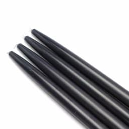 Zest Candle 10 in. Black Taper Candles, 12-Set thumbnail 1
