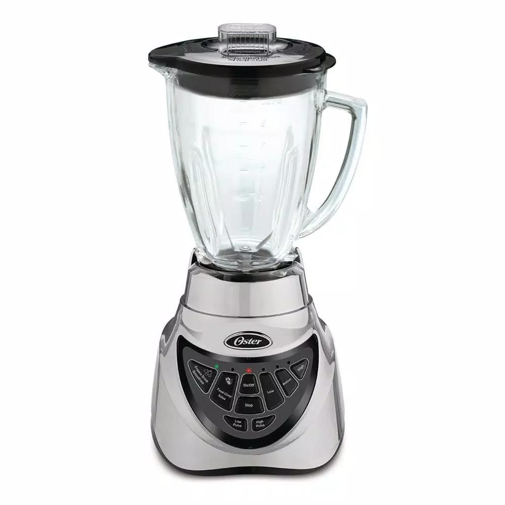 Oster Pro 500 900W 7-Speed Blender with 48 oz. Glass Jar, Brushed Nickel