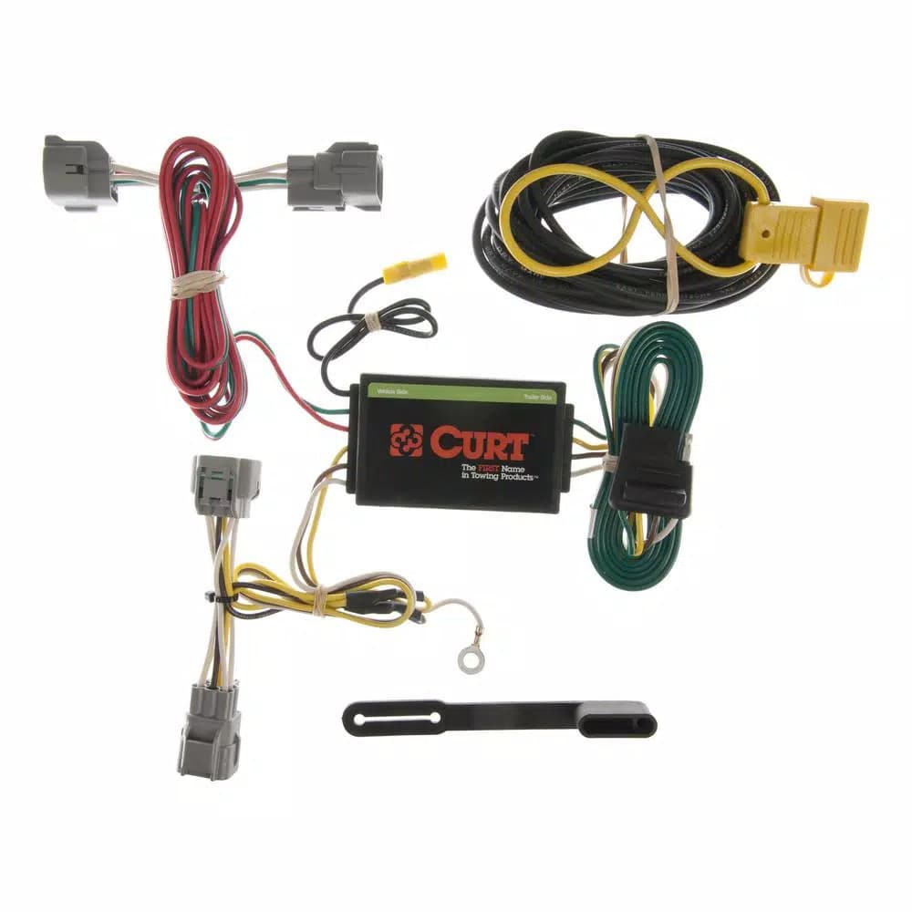 CURT Custom Vehicle-Trailer Wiring Harness for Jeep Grand Cherokee, 4-Way Flat Output T-Connector