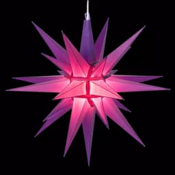 Kringle Traditions 14 in. Illuminated LED Purple Moravian Star Holiday Decoration thumbnail 1