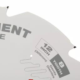 Milwaukee 12 in. 8-Tooth Polycrystalline Diamond (PCD) Tipped Fiber Cement Circular Saw Blade thumbnail 2