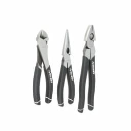 Husky 3-Piece High-Leverage Pliers Set - Diagonal, Long Nose, and Linesman Pliers thumbnail 1