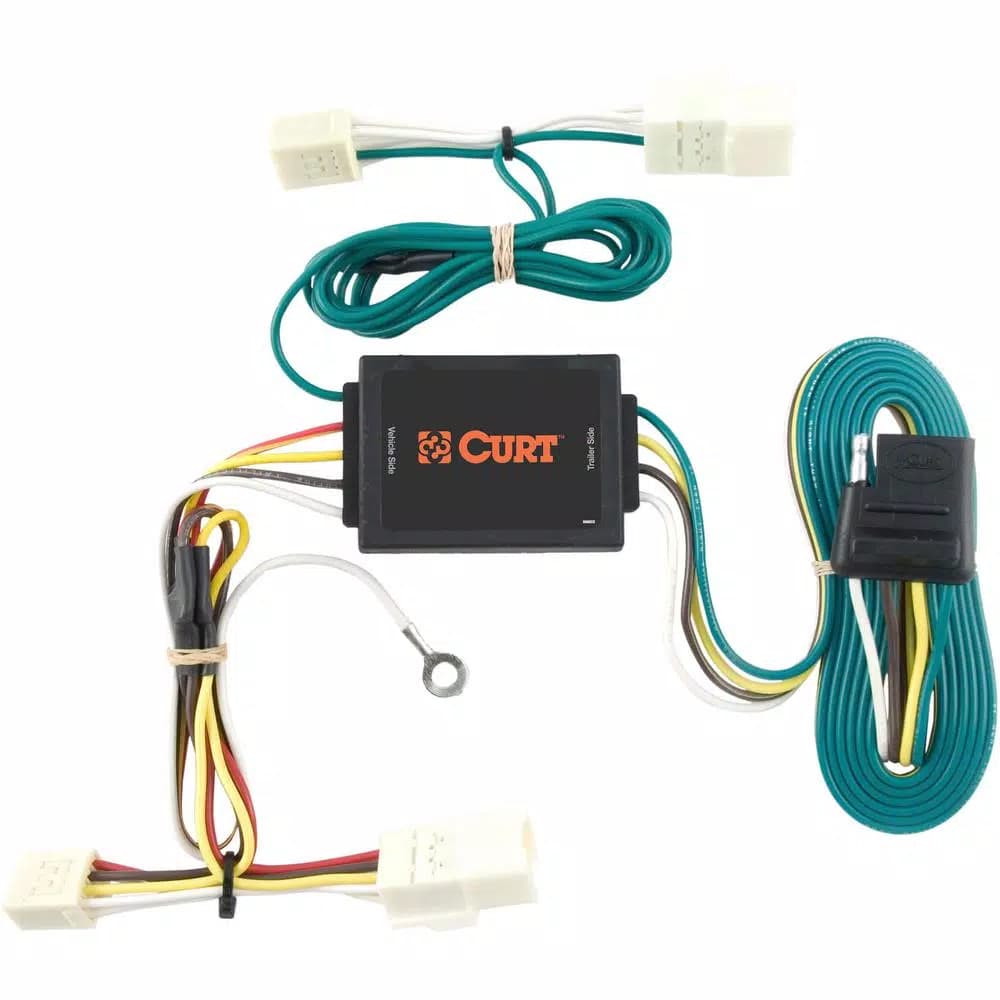 CURT Custom 4-Way Flat Trailer Wiring Harness for Chevrolet Aveo & Pontiac G3 Hatchback
