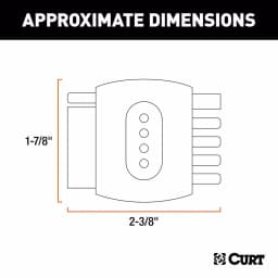 CURT 5-Way Flat Connector Tester for Trailer Wiring thumbnail 4