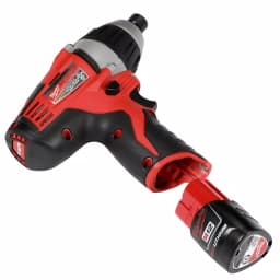 Milwaukee 2455-22 M12 12V Lithium-Ion Cordless 1/4 in. Hex No-Hub Driver Kit with (2) 1.5Ah Batteries & Hard Case thumbnail 5