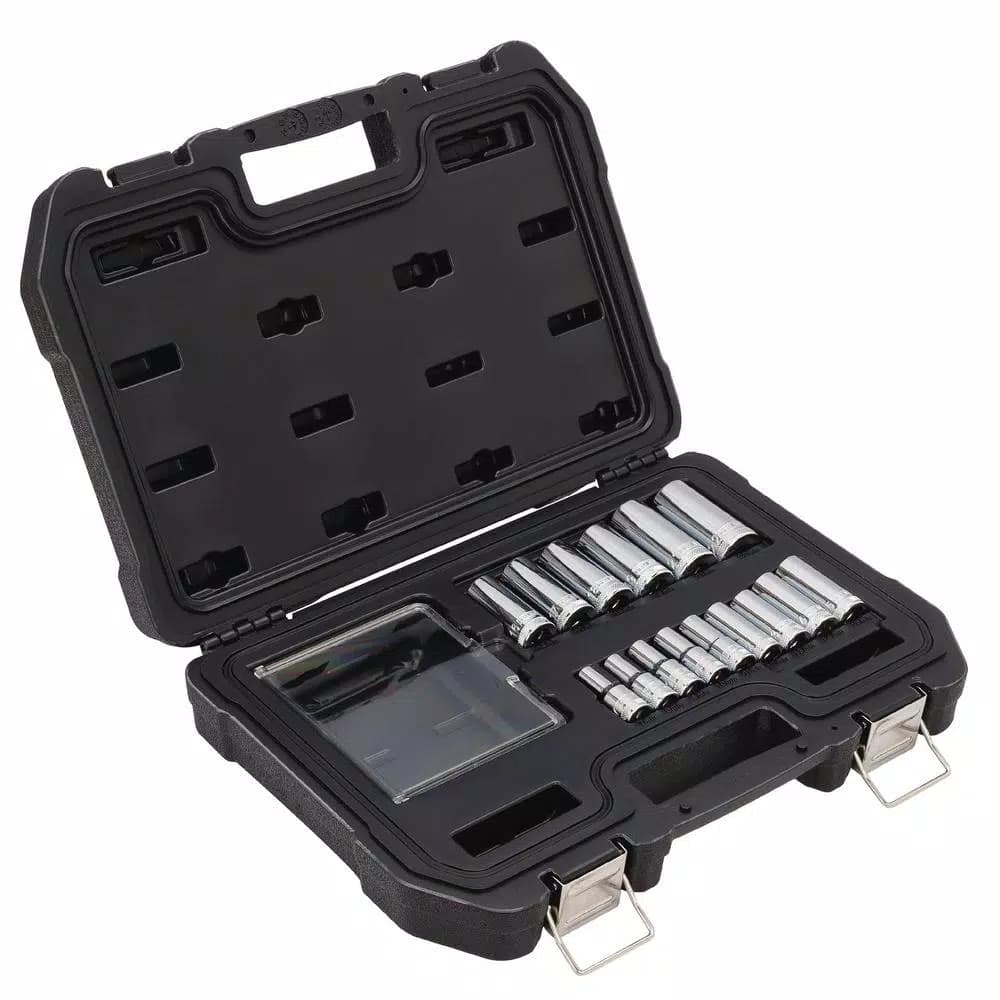 DEWALT 15-Piece 3/8 in. Drive Deep Metric Socket Set