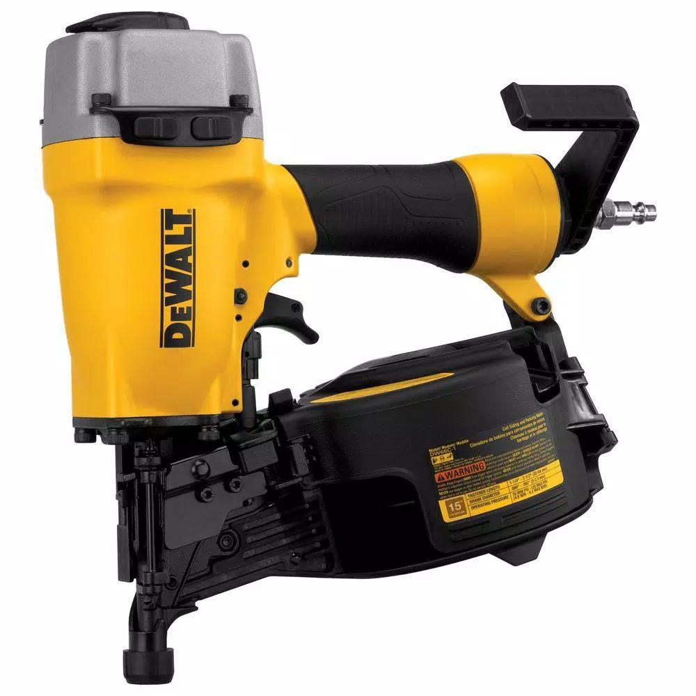 DEWALT 15-Degree Coil Siding Nailer, Pneumatic Air Nailer for Siding and Fencing