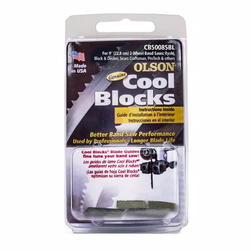 Olson Saw Cool Blocks Blade Guides for Delta 14 in. Vertical/Stationary 2-Wheel Band Saws
