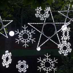 Kringle Traditions 20 in. 70-Light Cool White Twinkle LED Folding Snowflake Decoration thumbnail 2