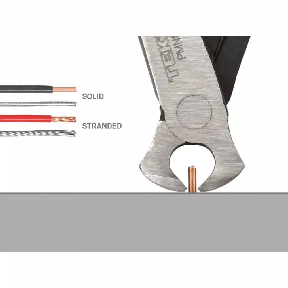 TEKTON Mini End Cutting Pliers for 14-38 AWG Wire and Plastic
