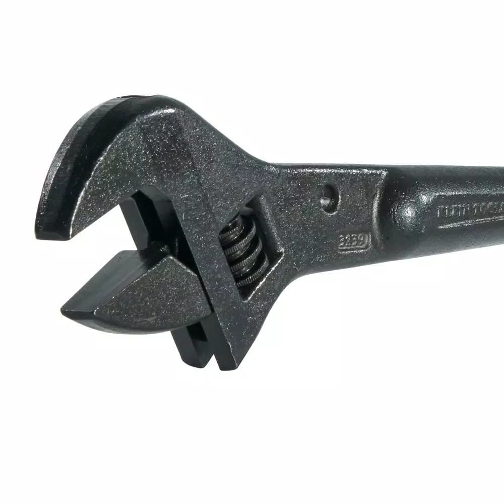 Klein Tools 16 in. Adjustable Construction Wrench, 1-1/2 in. Capacity